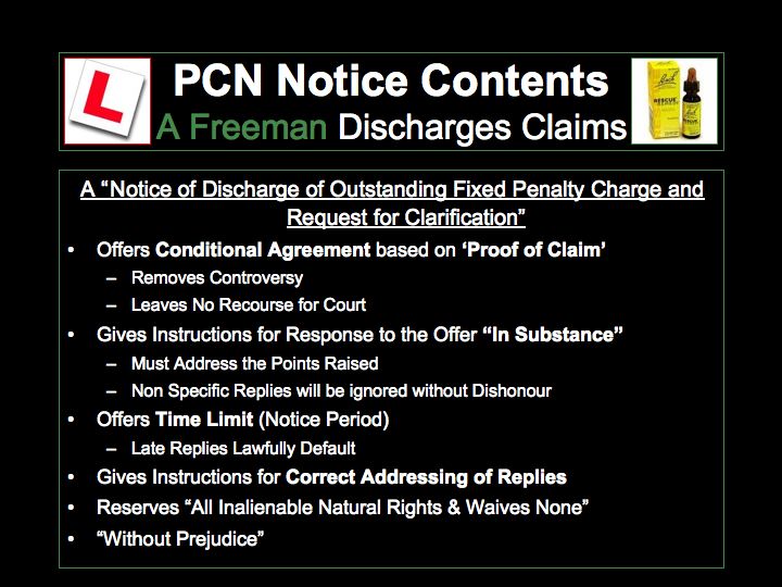 Discharge Notice Contents